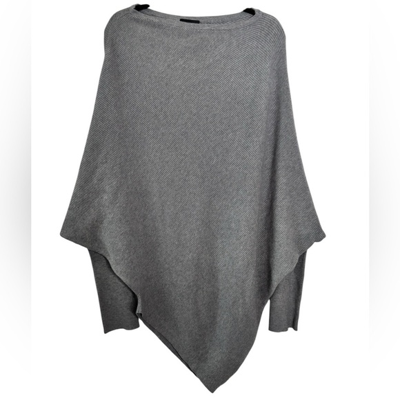 Vici All That Ribbed Cashmere Blend Sweater Heather
Grey Sz Medium Asymmetrical - Picture 2 of 8